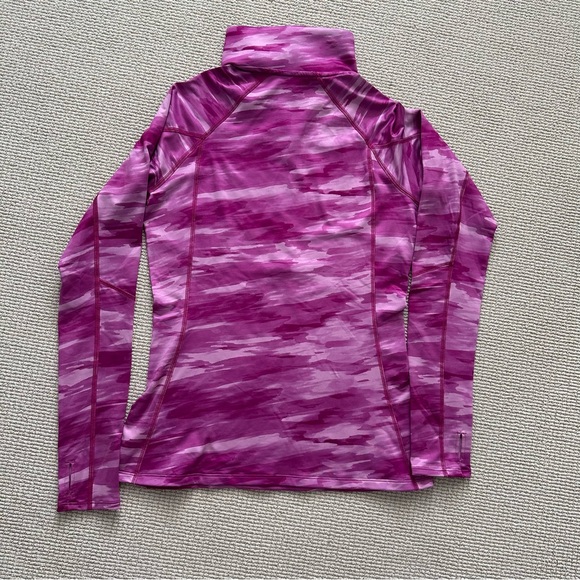 Under Armour Cold Gear Pink Camo Quarter Zip Top - Picture 3 of 4